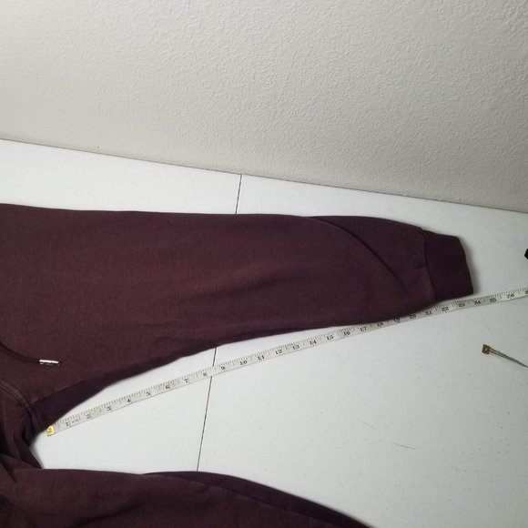 SOLD Adidas Stella Mccartney Joggers Zippered Pockets Burgandy Womens size S - Picture 11 of 11